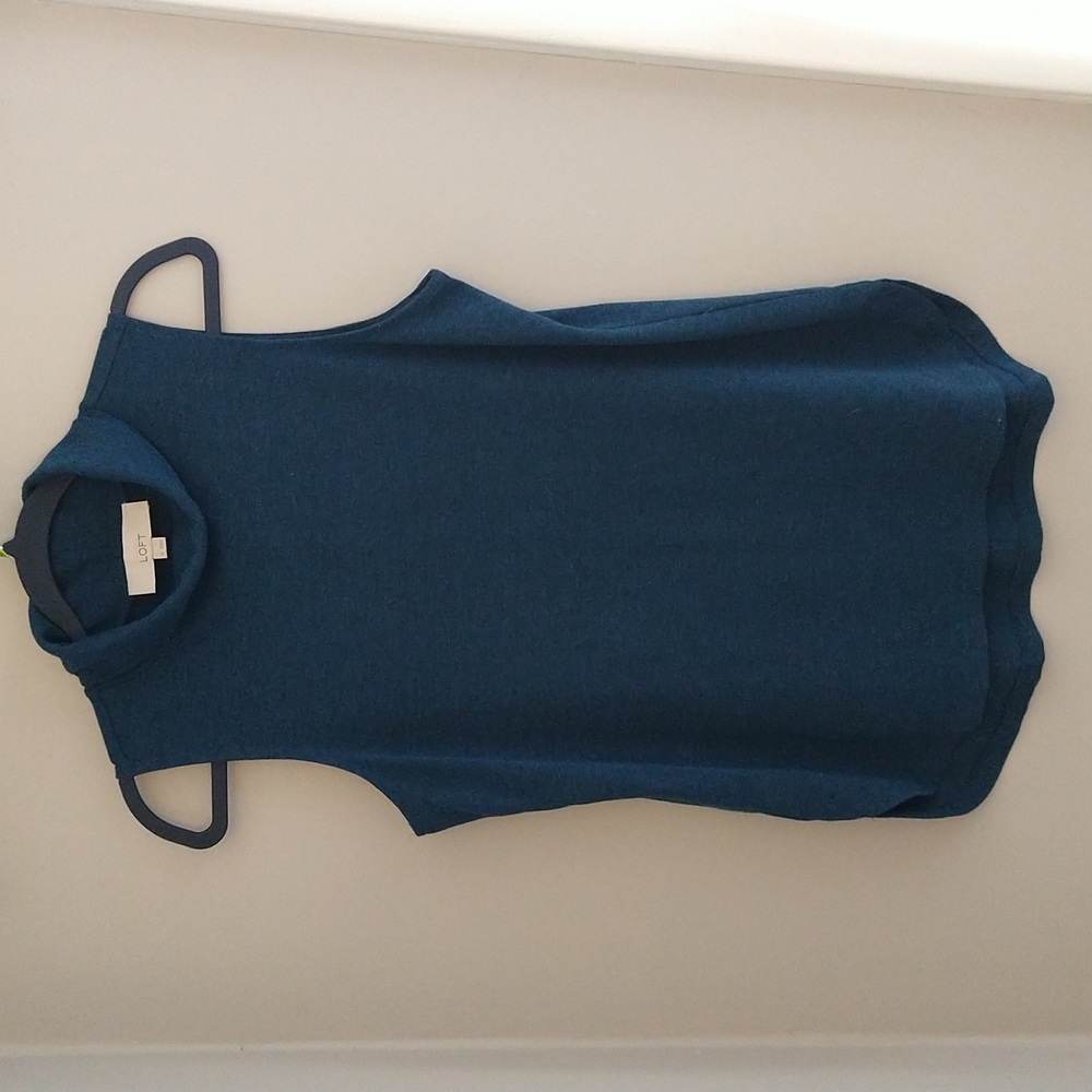 LOFT sleeveless turtleneck top